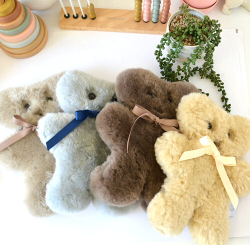 Tambo Teddies Bickie Bear teddy woollen sheepskin