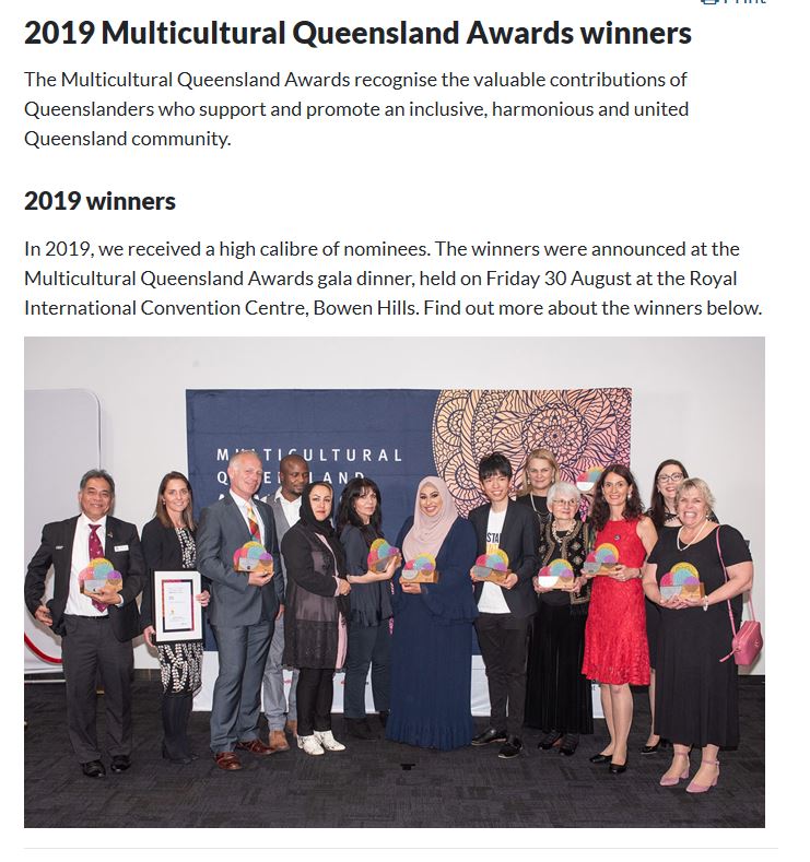 Multicultural Award Winners