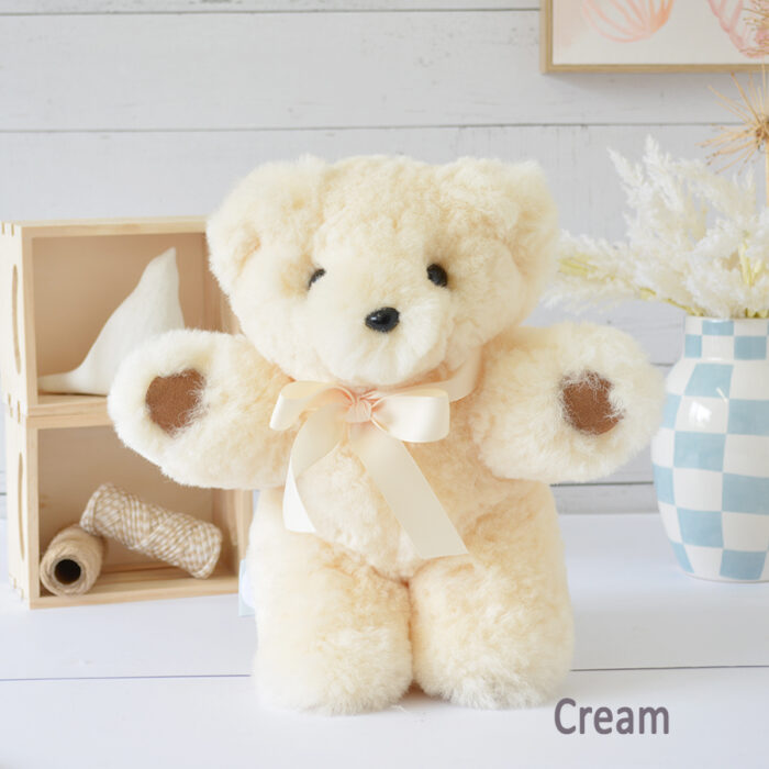 Tambo Teddies suede paw teddy bear woollen sheepskin