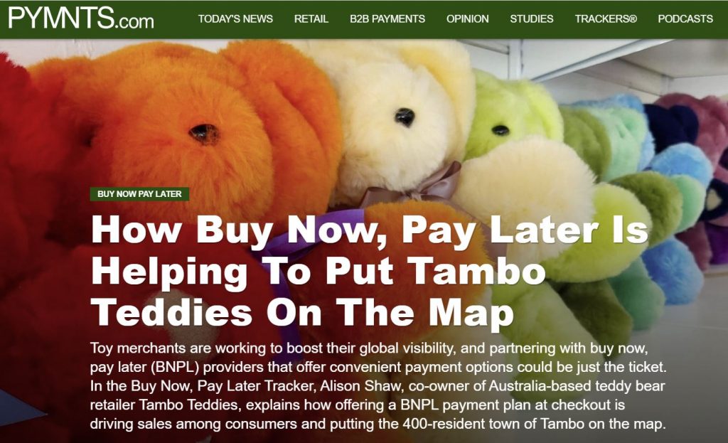 Tambo Teddies Afterpay