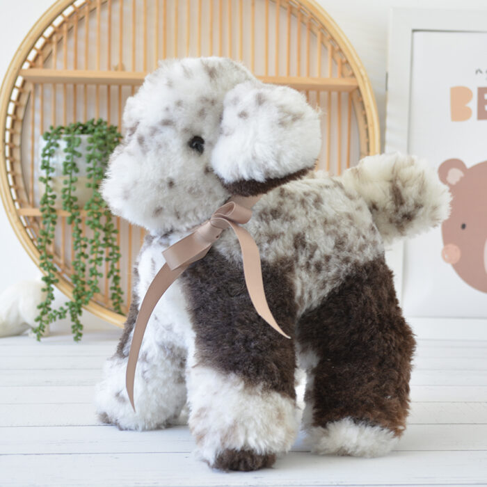 Tambo Teddies lamb teddy in spotty woollen sheepskin