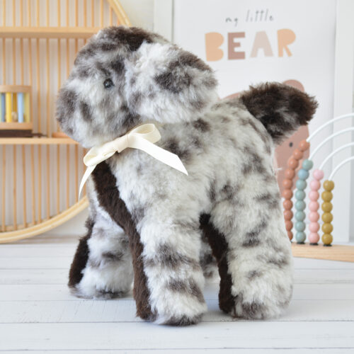 Tambo Teddies lamb teddy in spotty woollen sheepskin