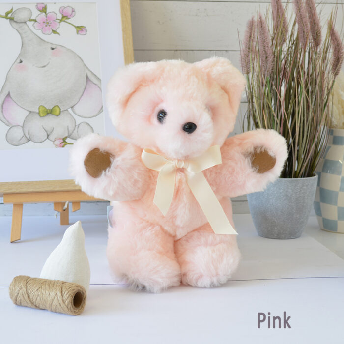 Tambo Teddies suede paw teddy bear woollen sheepskin