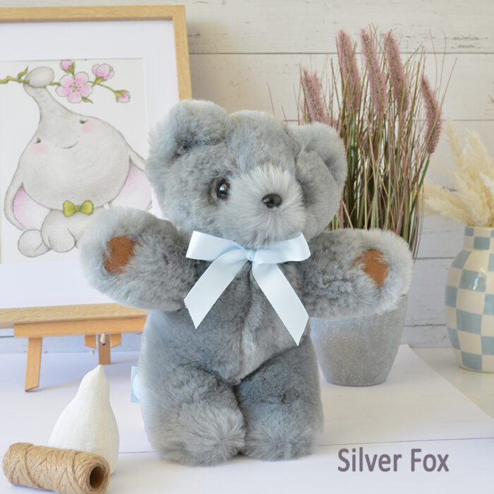 Tambo Teddies suede paw teddy bear woollen sheepskin