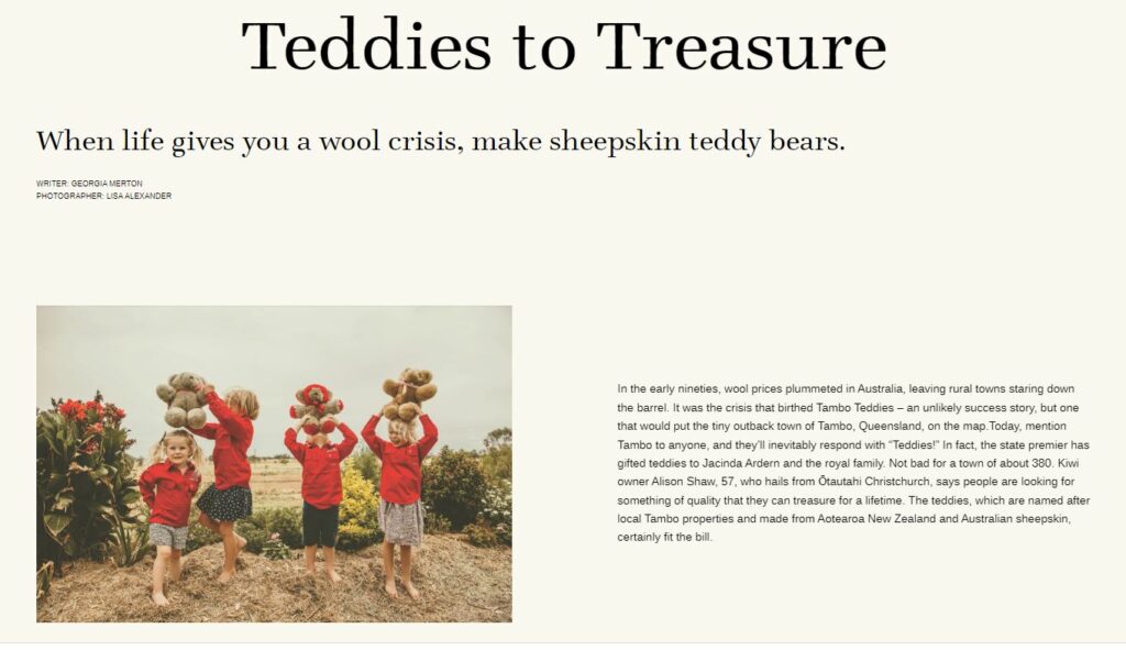 Tambo Teddies Shepherdress