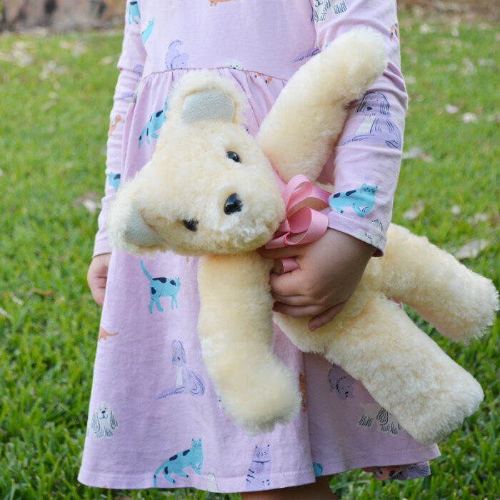 Clancy Teddy Bear / Cream - Image 2