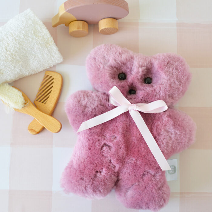 Tambo Teddies Basil teddy in latte woollen sheepskin