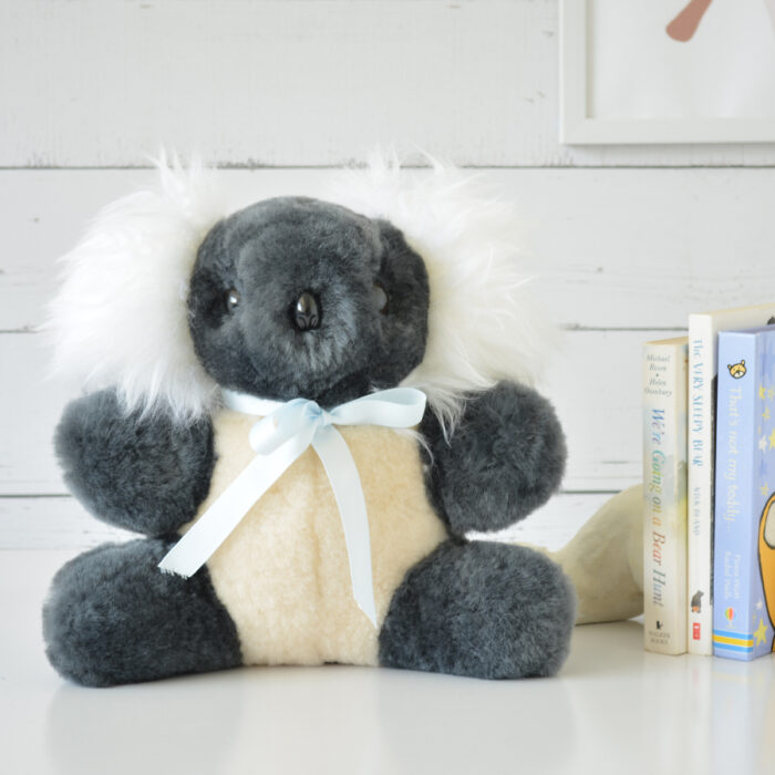 Tambo Teddies small koala mid grey woollen sheepskin