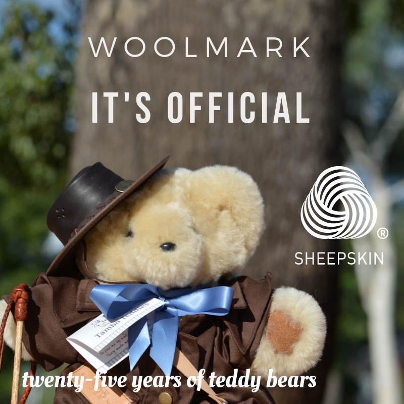 Tambo Teddy Bears have Woolmark certification