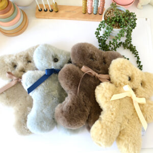 Tambo Teddies Bickie Bear teddy woollen sheepskin