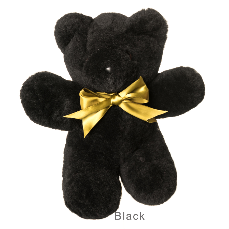 all black teddy bear