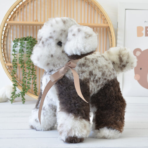 Tambo Teddies lamb teddy in spotty woollen sheepskin