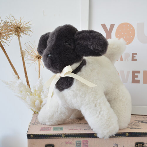Tambo Teddies dorper lamb teddy in cream woollen sheepskin