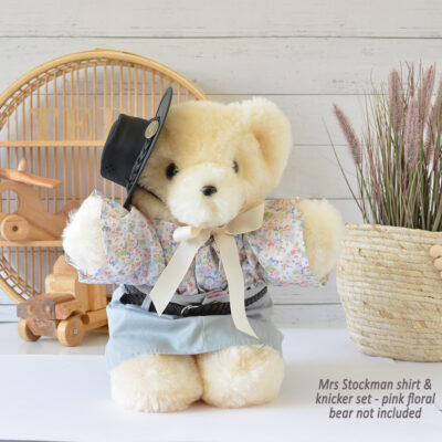 Mrs Stockman shirt and knicker set pink floral