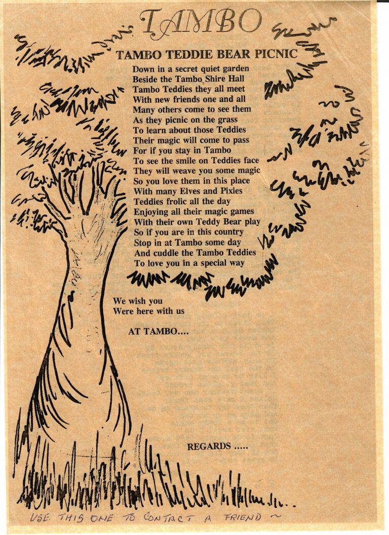 Tambo Teddy poem
